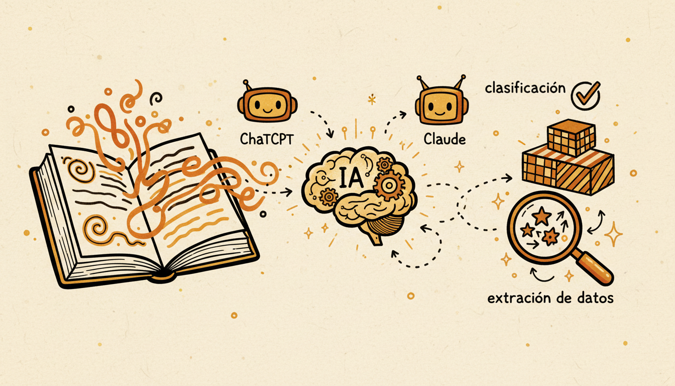Clasifica y extrae datos de textos con IA (ChatGPT/Claude)