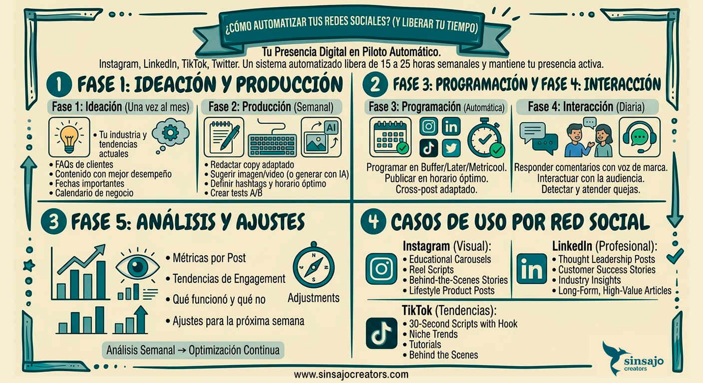 Resumen de la Lección: Redes sociales sin esfuerzo