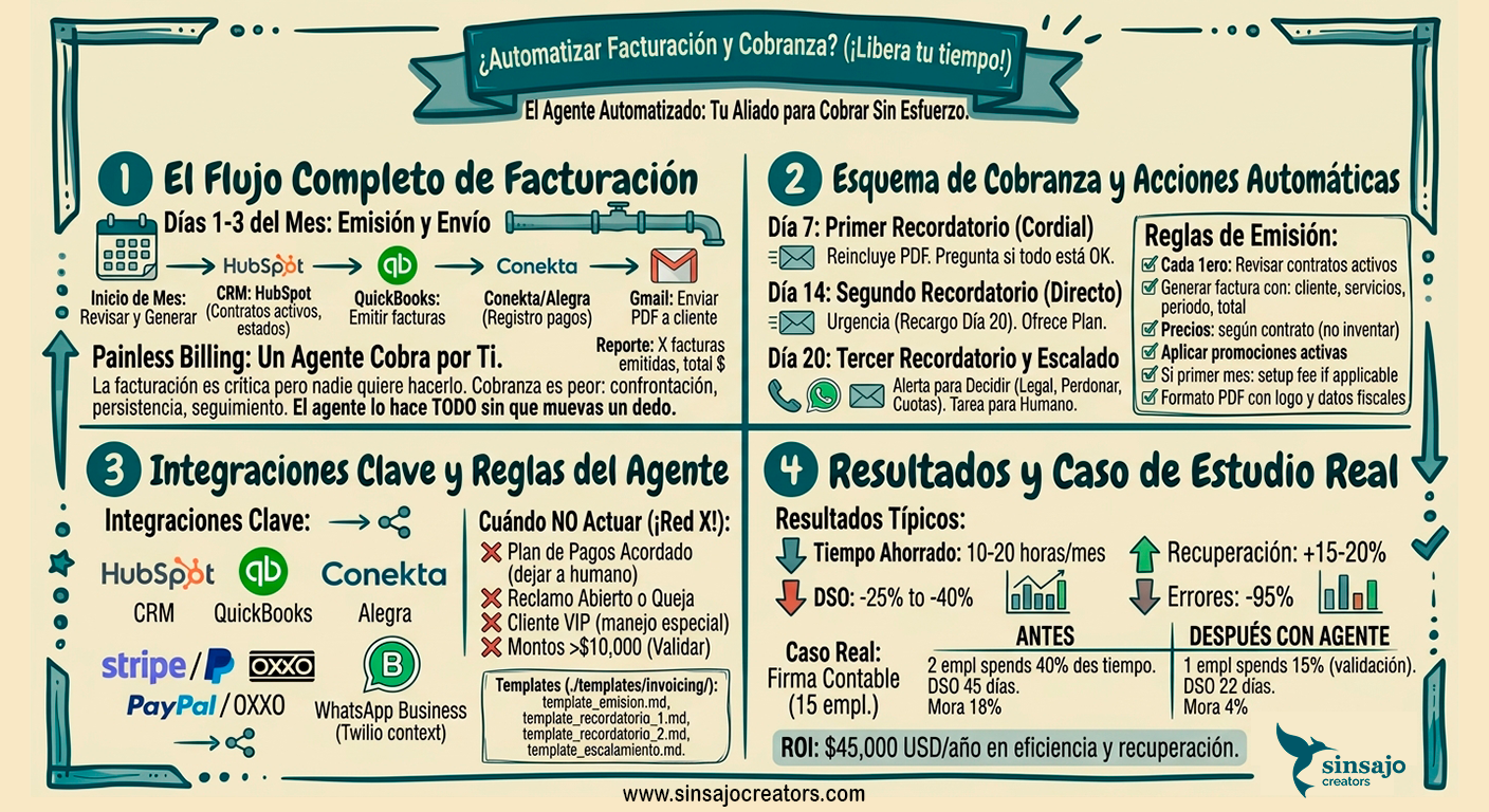 Resumen de la Lección: Automatizar facturación y cobranza