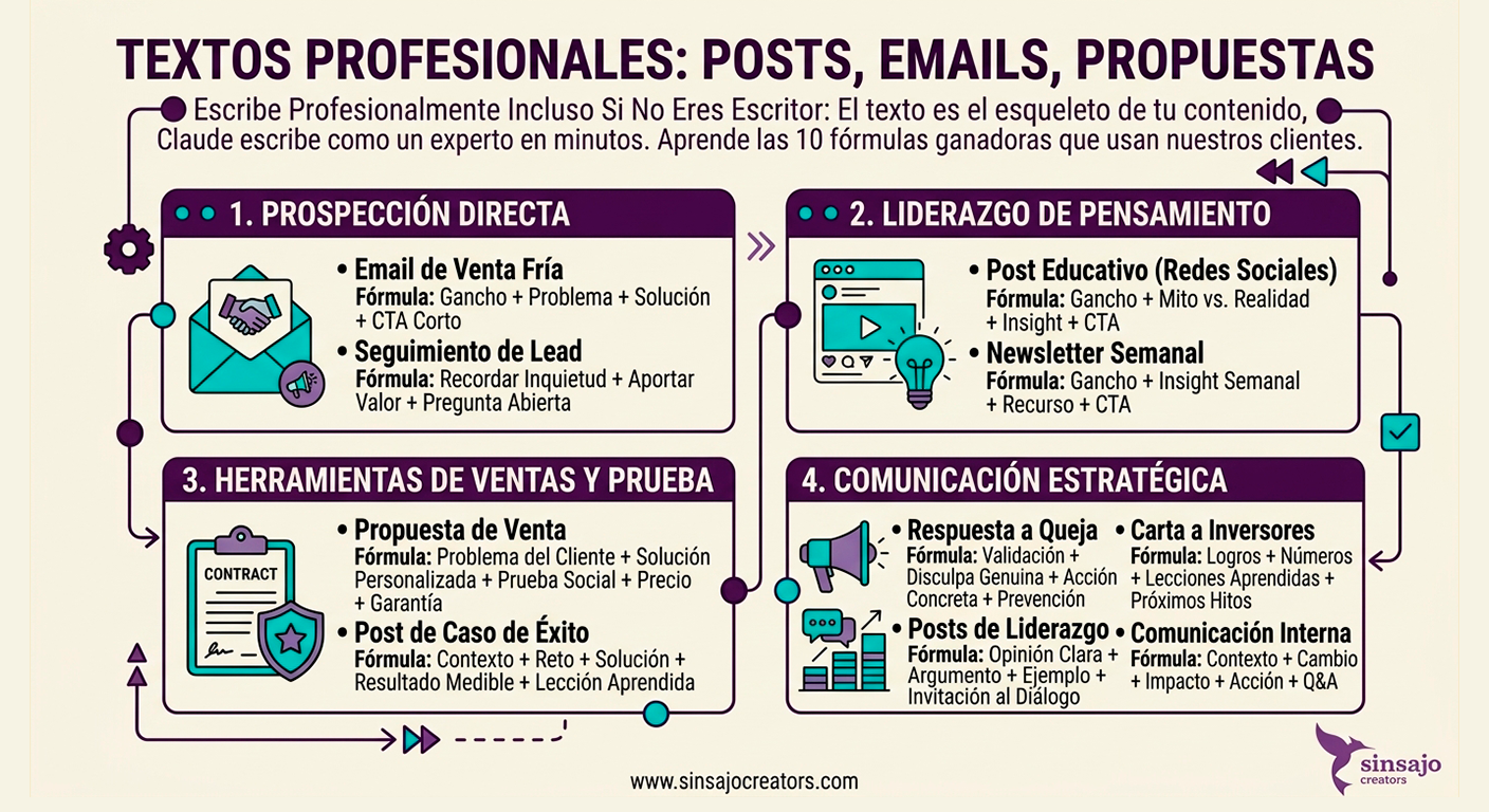 Resumen de la Lección: Textos profesionales: posts, emails, propuestas