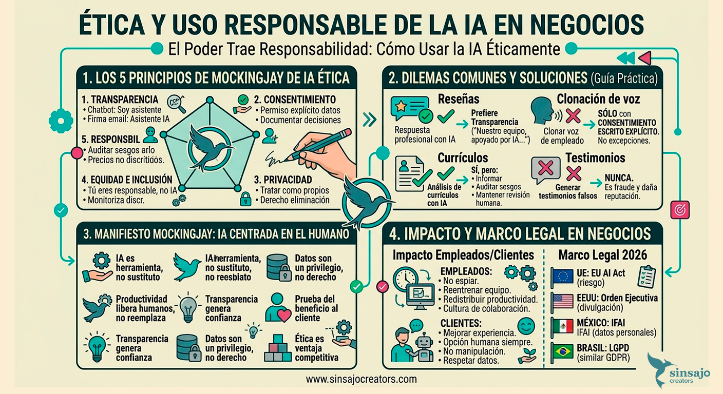 Resumen de la Lección: Ética y uso responsable de IA en negocios