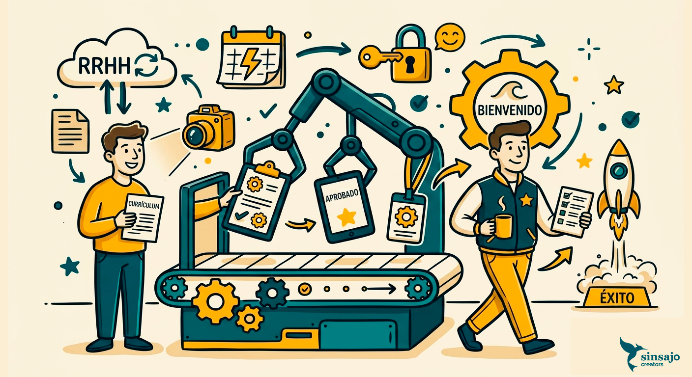 RRHH: contratación y onboarding automático