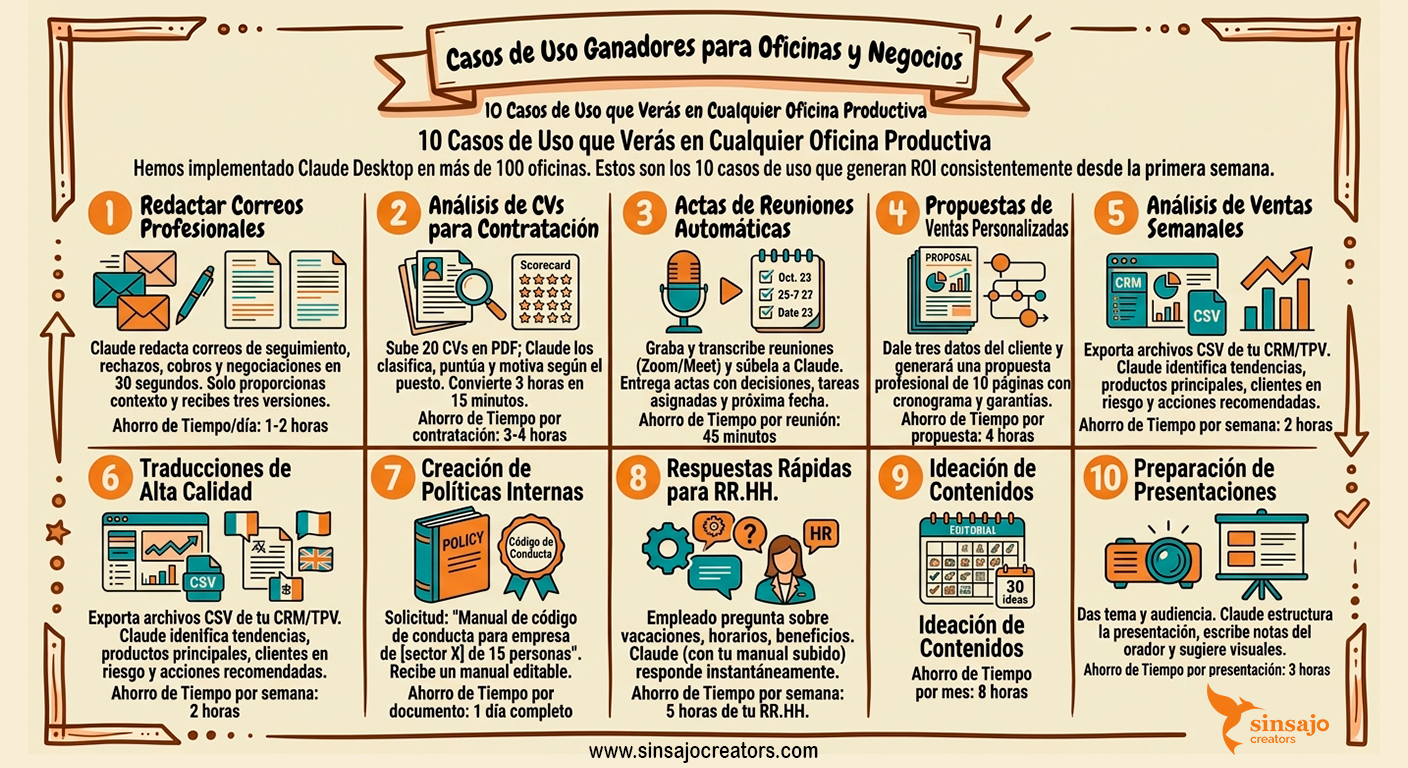 Resumen de la Lección: Casos de uso ganadores para oficinas y negocios