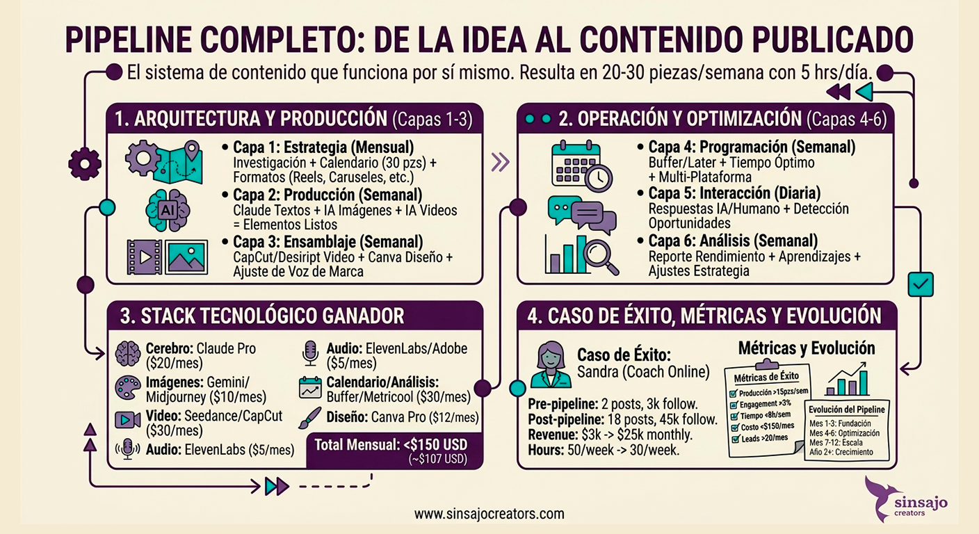 Resumen de la Lección: Pipeline completo: de idea a contenido publicado