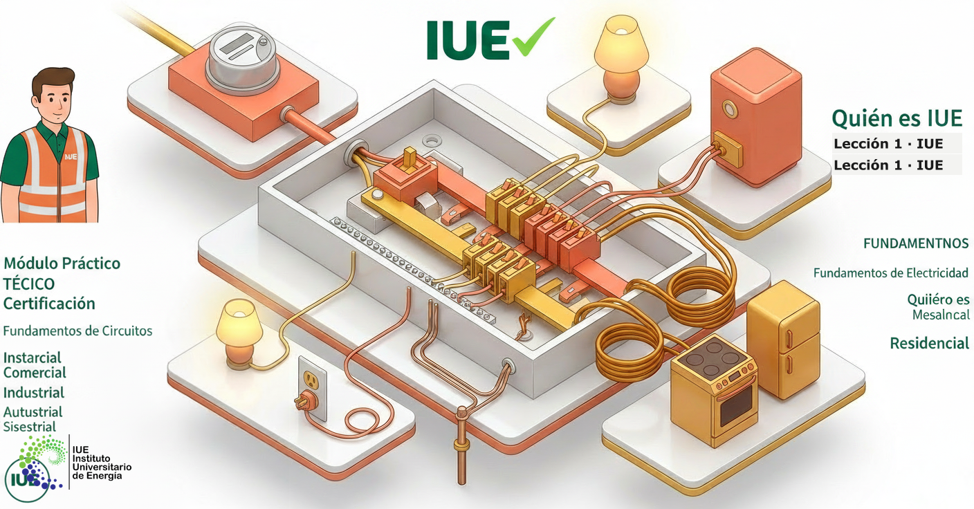 Diagrama de panel eléctrico residencial split-phase mostrando L1, L2, neutral y conexiones 120V y 240V