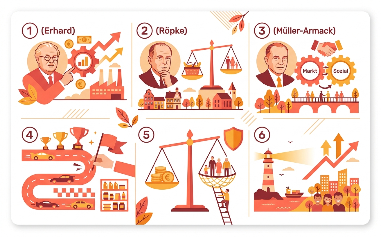 Resumen de la Lección: Economía Social de Mercado: Erhard, Röpke y Müller-Armack