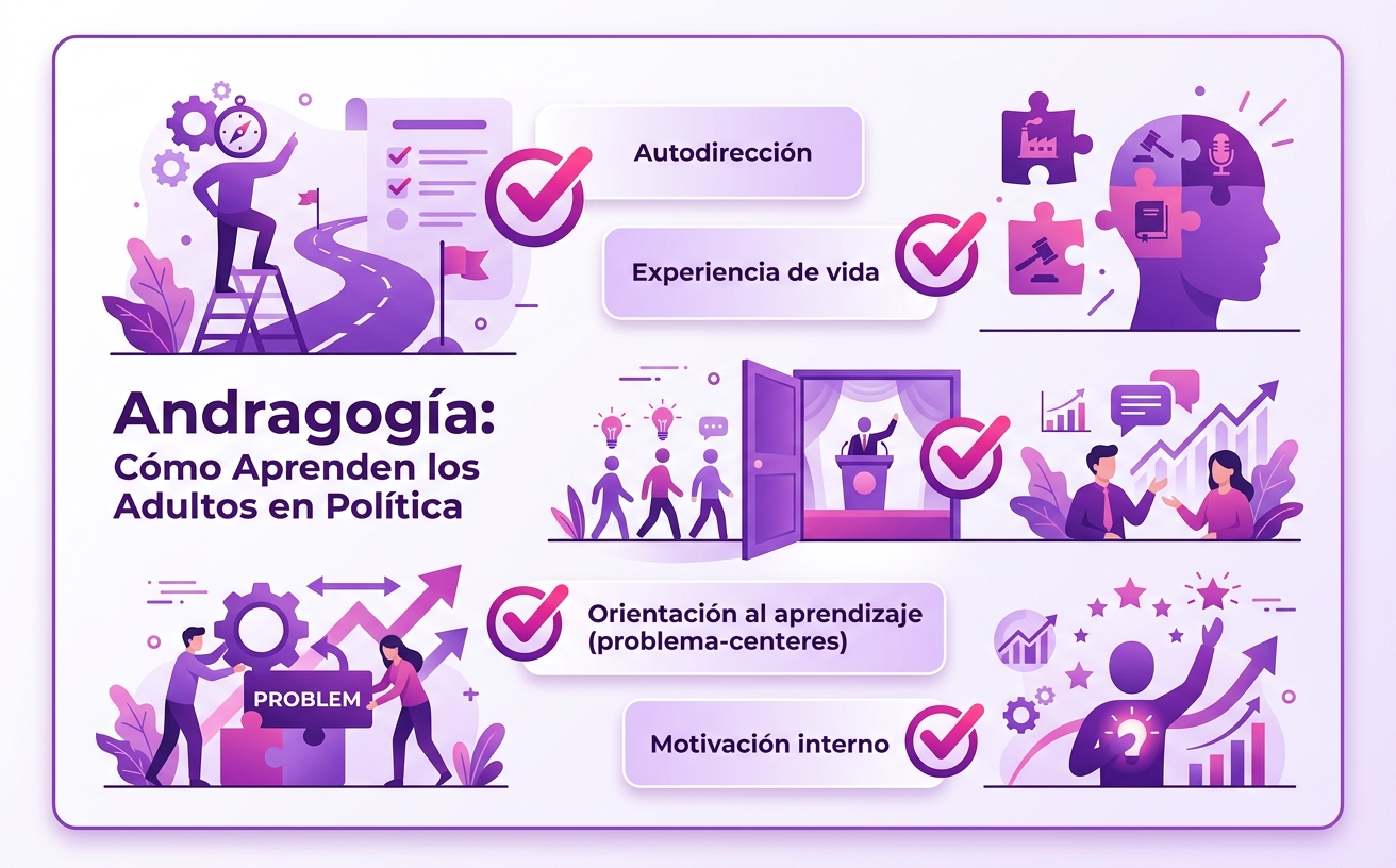 Resumen de la Lección: Andragogía: Cómo Aprenden los Adultos en Política