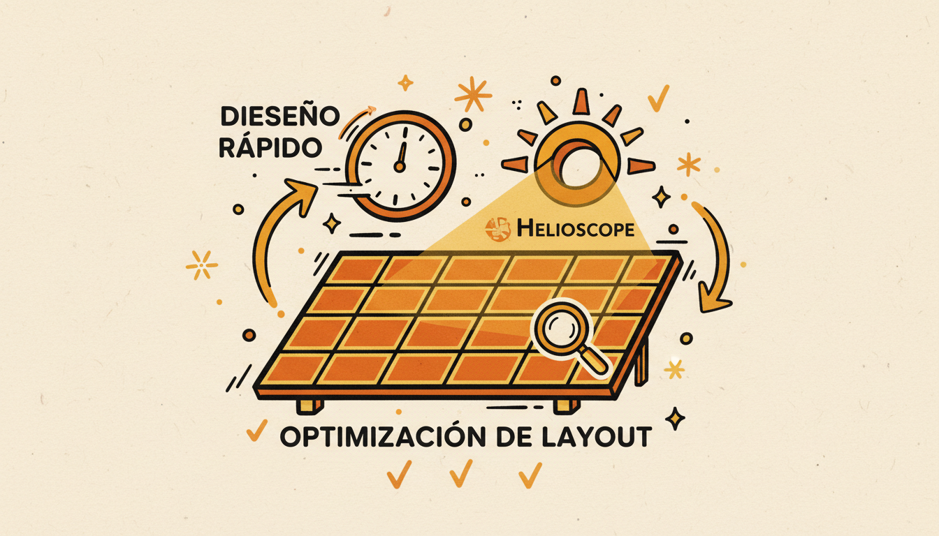 Diseño rápido y optimización de layout con Helioscope