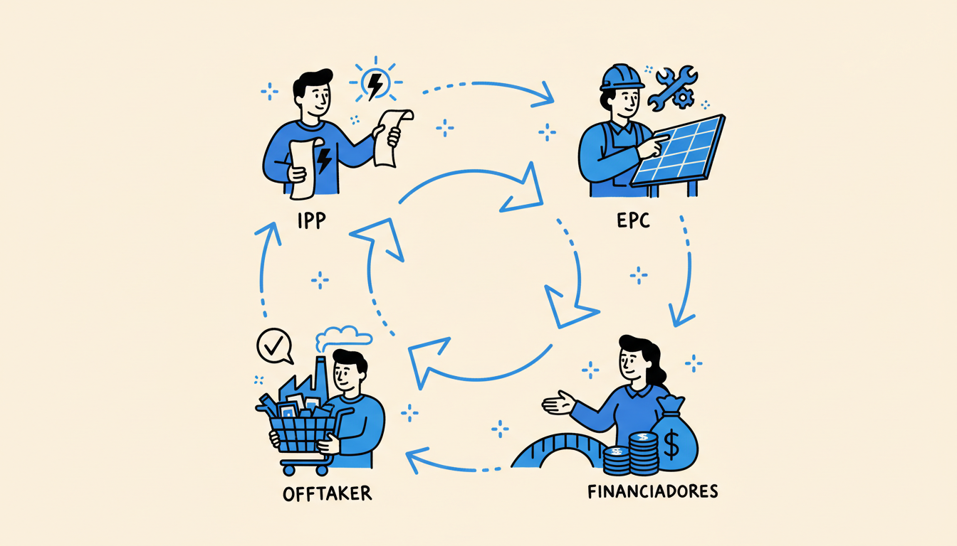 El ecosistema de actores: IPP, EPC, Offtaker y Financiadores