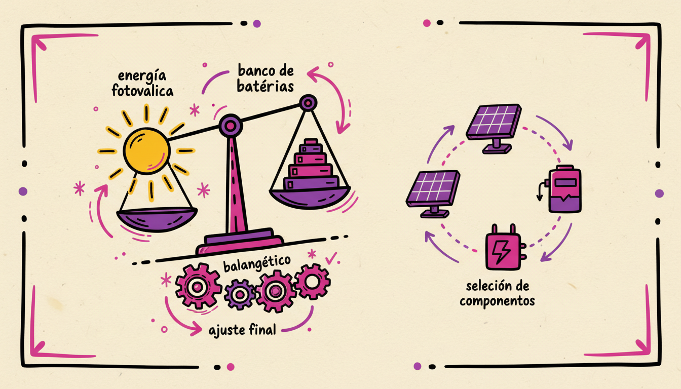 Ajuste final: balance energético y selección de componentes