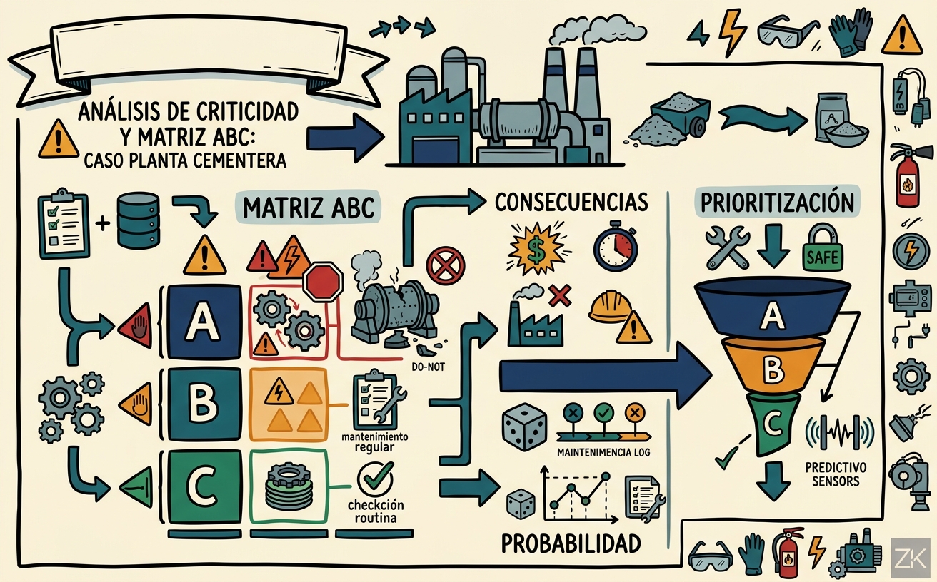 Análisis de Criticidad y Matriz ABC: Caso Planta Cementera