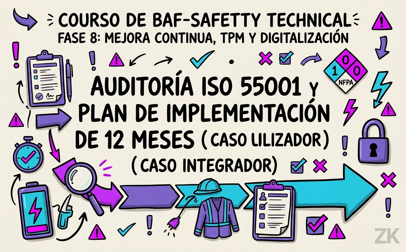 Auditoría ISO 55001 y Plan de Implementación de 12 Meses (Caso Integrador)