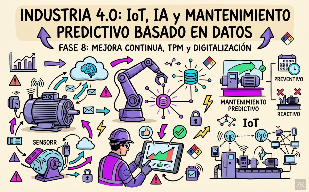 Industria 4.0: IoT, IA y Mantenimiento Predictivo Basado en Datos
