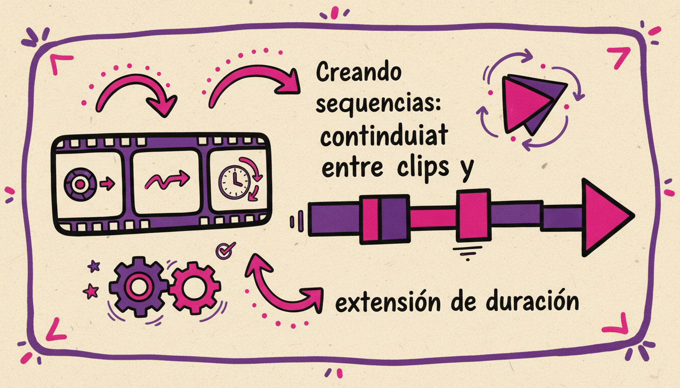 Creando secuencias: continuidad entre clips y extensión de duración