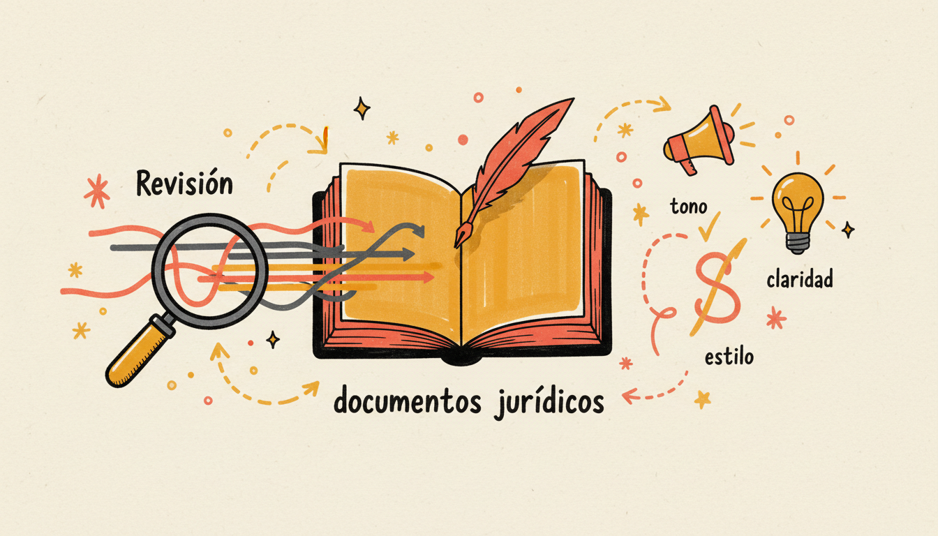 Revisión de estilo, tono y claridad en documentos jurídicos