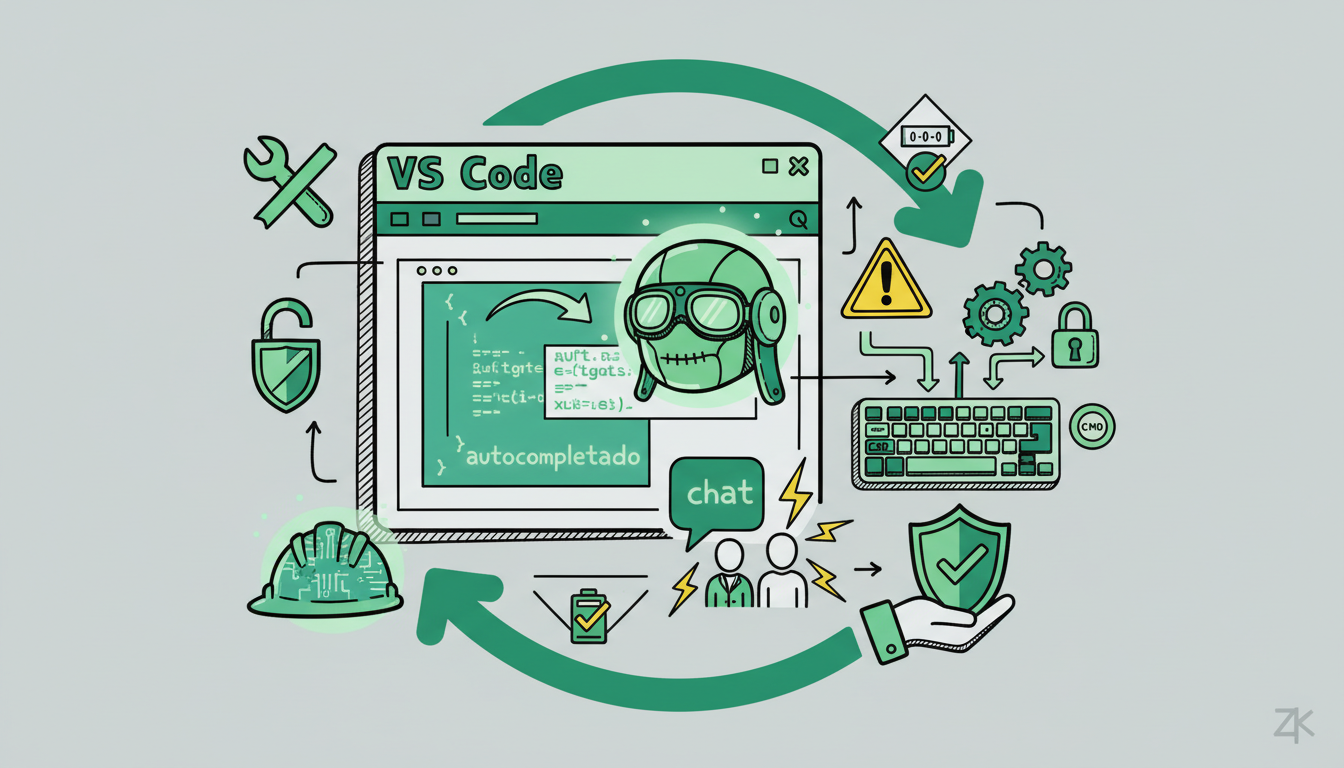 GitHub Copilot: autocompletado, chat y comandos en VS Code