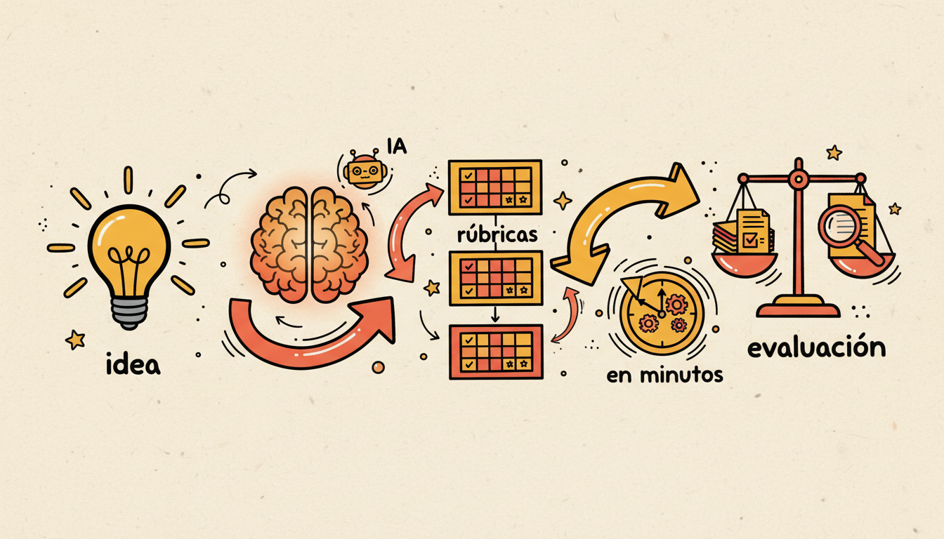 Rúbricas con IA: de la idea a la evaluación en minutos
