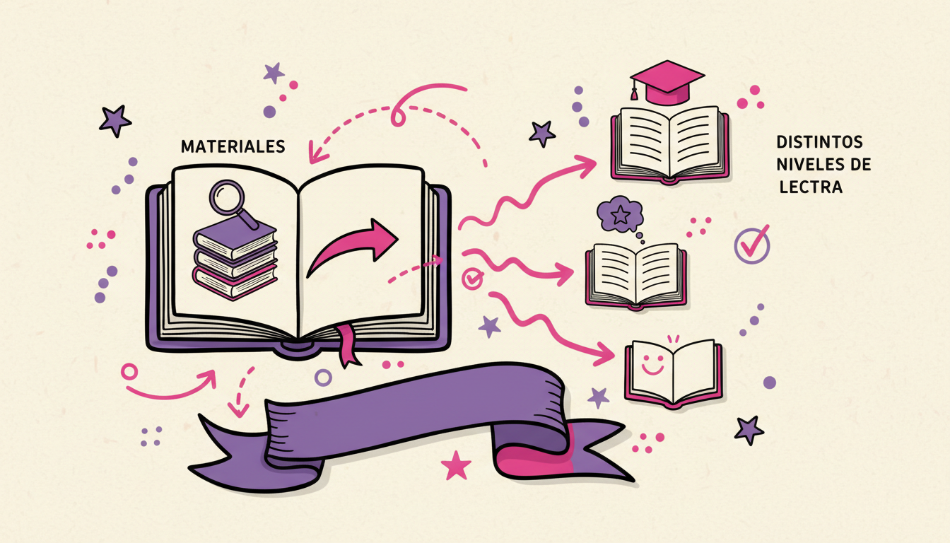 Adaptación de materiales para distintos niveles de lectura
