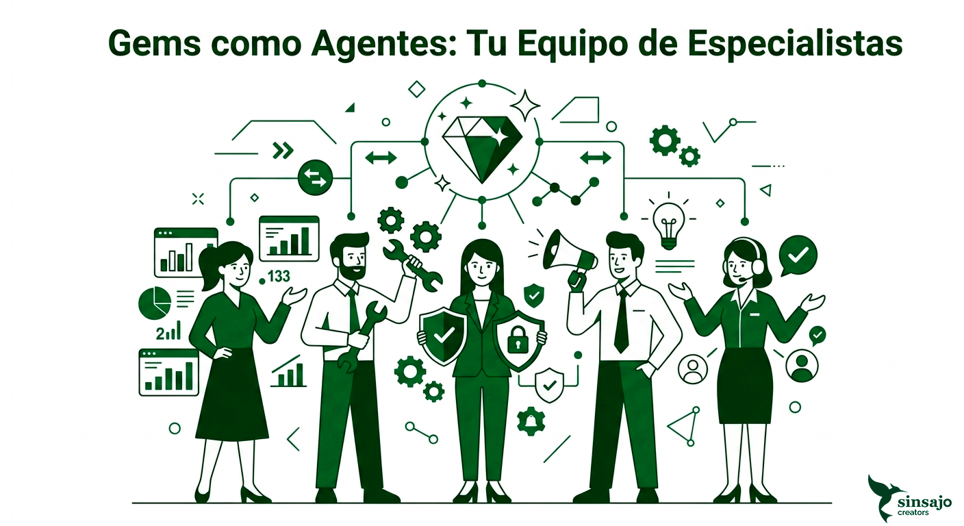 Gems como Agentes: Tu Equipo de Especialistas