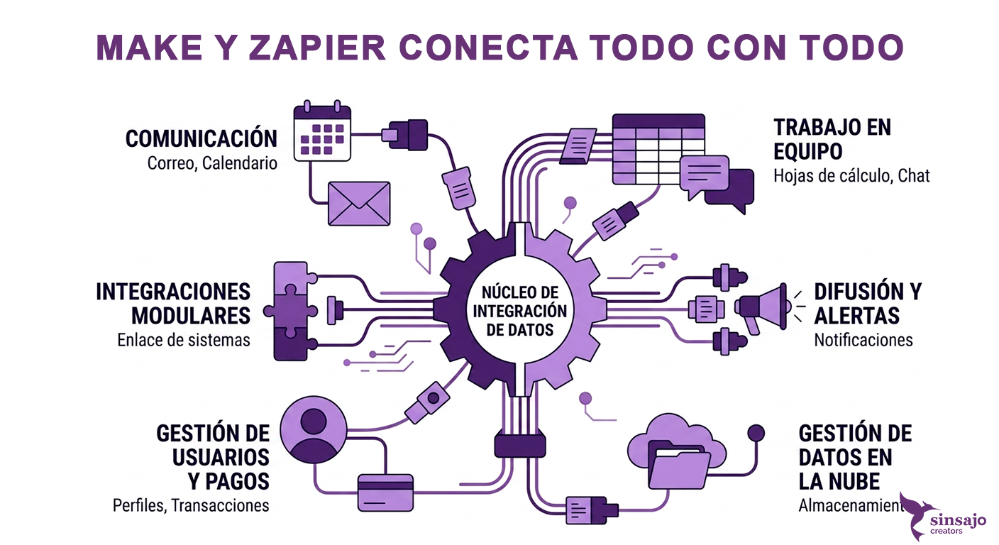 Make y Zapier: Conecta Todo con Todo