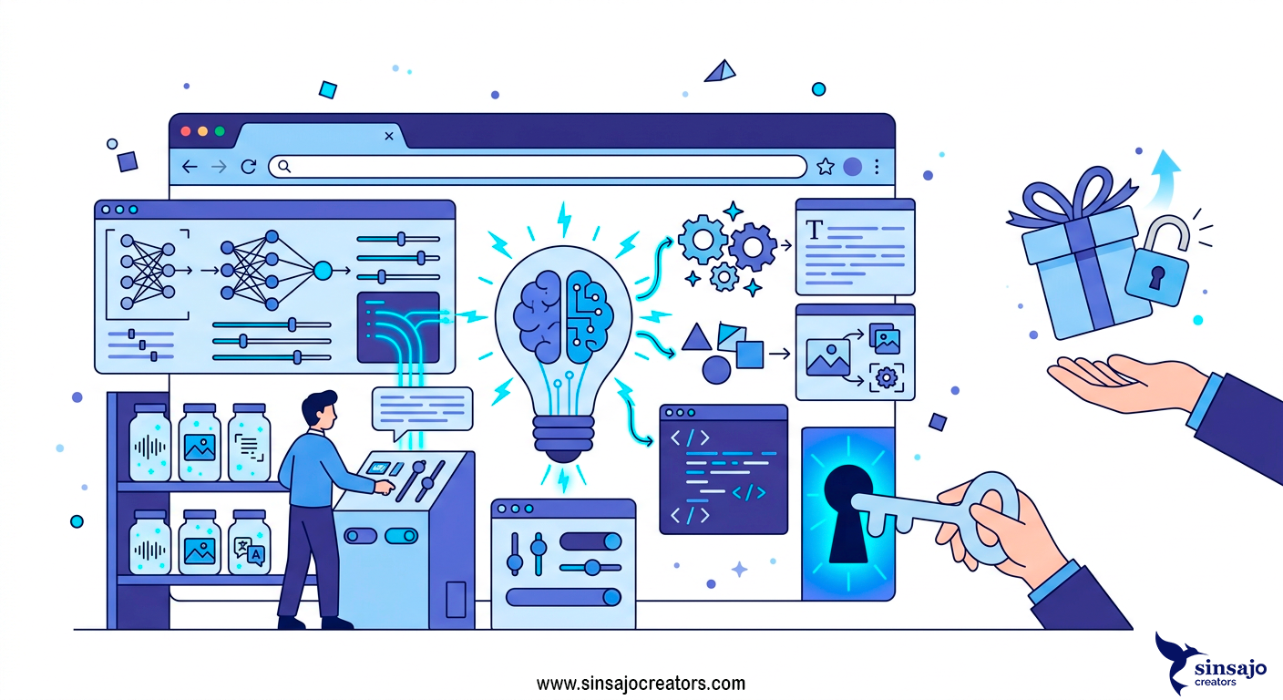 Ilustración sobre Tu laboratorio personal de IA en la lección Google AI Studio: Tu Laboratorio Gratuito