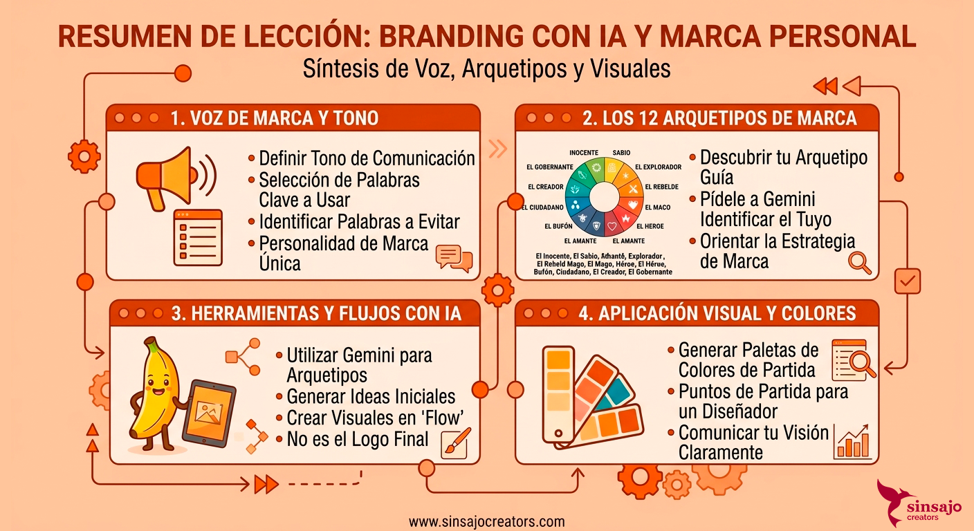 Resumen de la Lección: Branding con IA: Tu Marca Personal