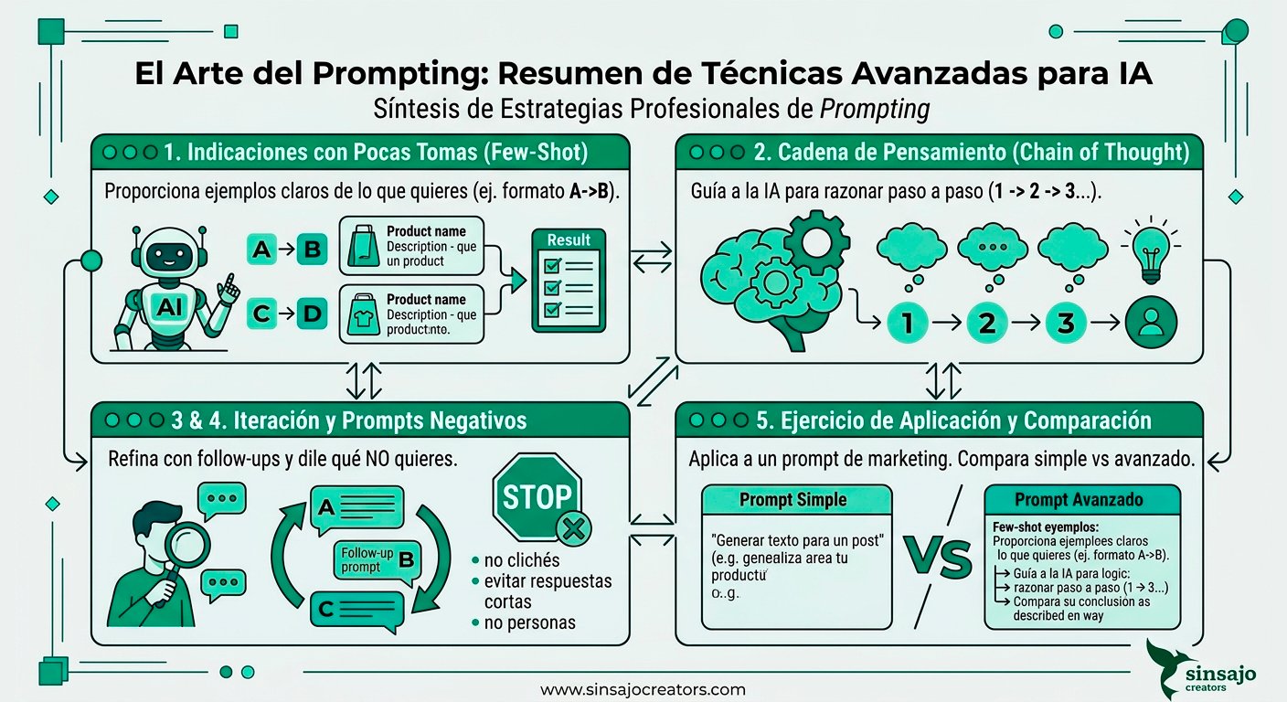 Resumen de la Lección: Técnicas de Prompting Avanzado