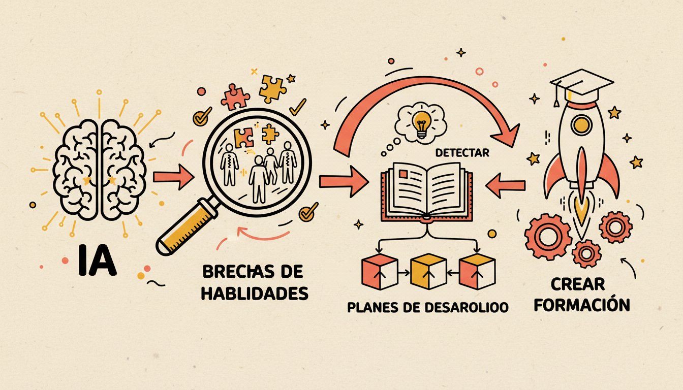 IA para detectar brechas de habilidades y crear formación