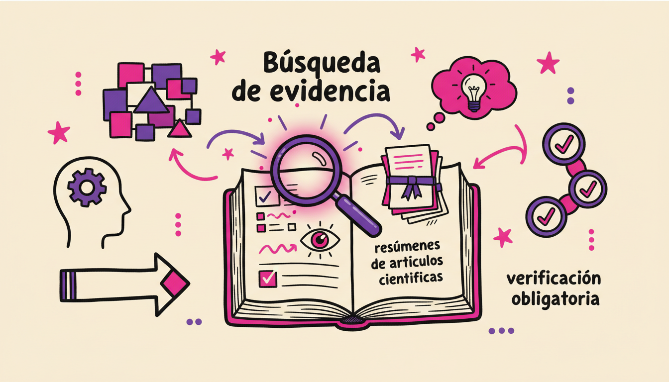 Búsqueda de evidencia y resúmenes de artículos científicos