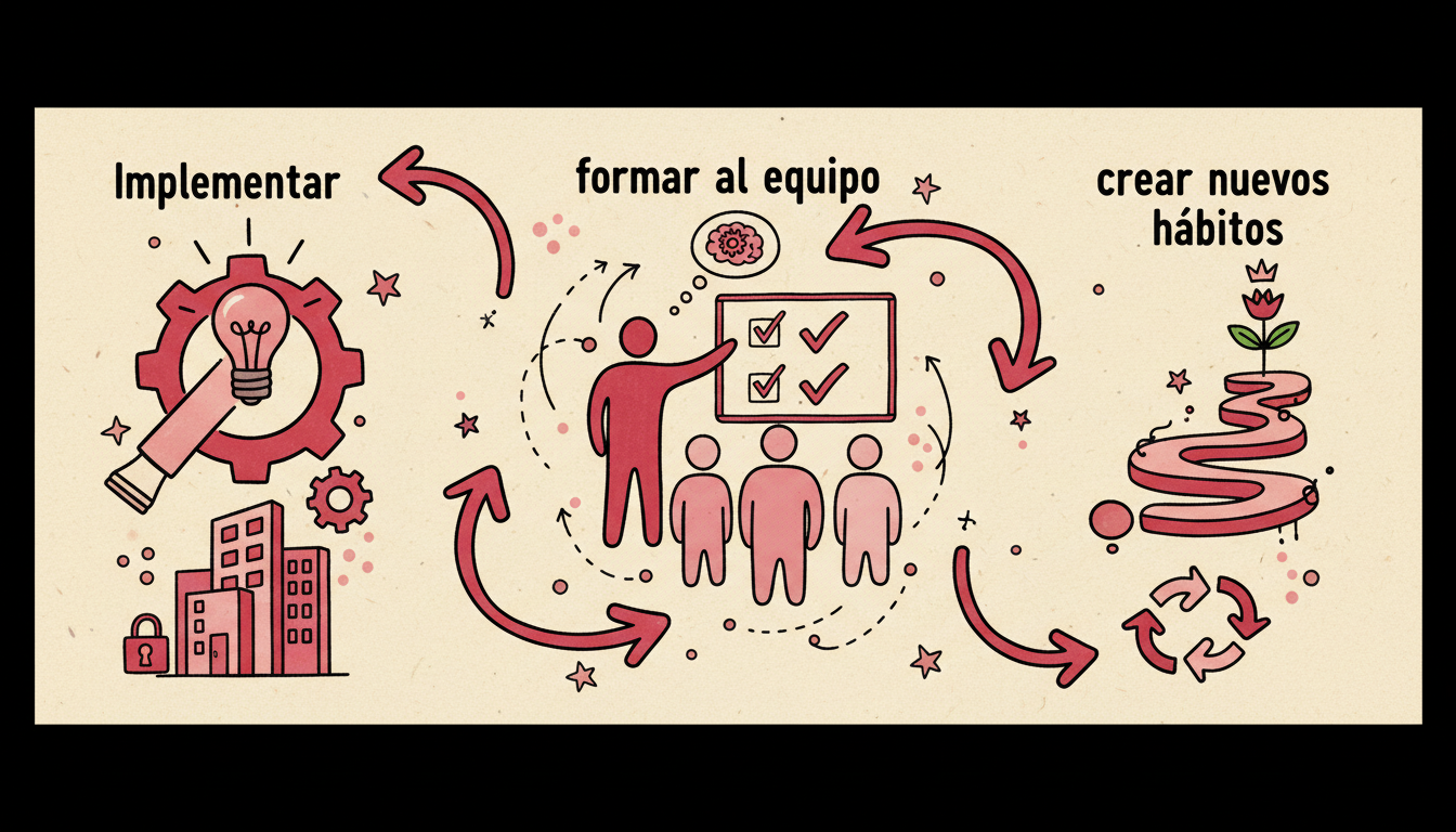 Semanas 2-3: Implementar, formar al equipo y crear nuevos hábitos