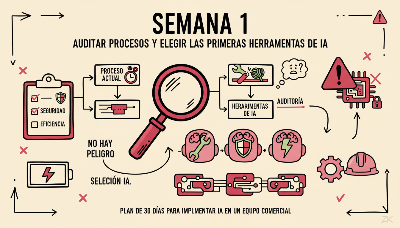 Semana 1: Auditar procesos y elegir las primeras herramientas de IA