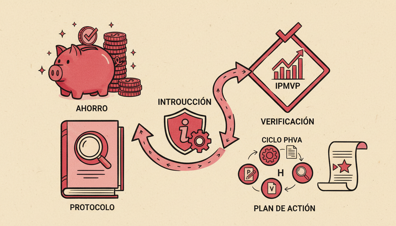 Verificación del ahorro: introducción al protocolo IPMVP
