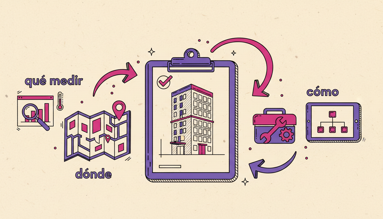 Planificando la auditoría: qué medir, dónde y cómo