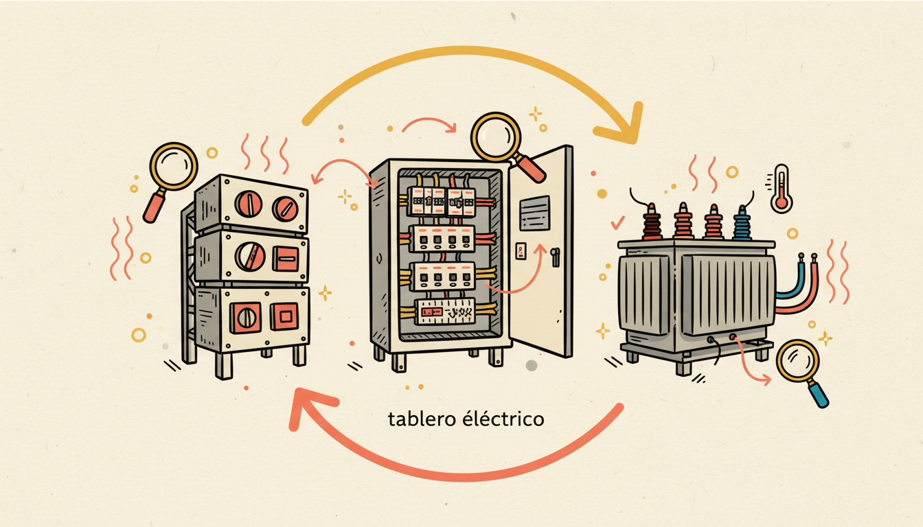 Inspección de tableros eléctricos, MCC y transformadores