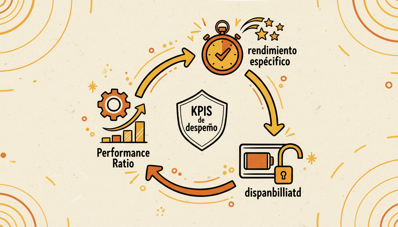 KPIs de desempeño: Performance Ratio, rendimiento específico y disponibilidad