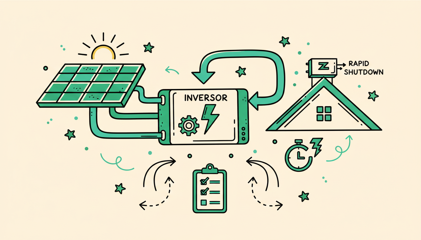 Prueba del inversor y del sistema de rapid shutdown