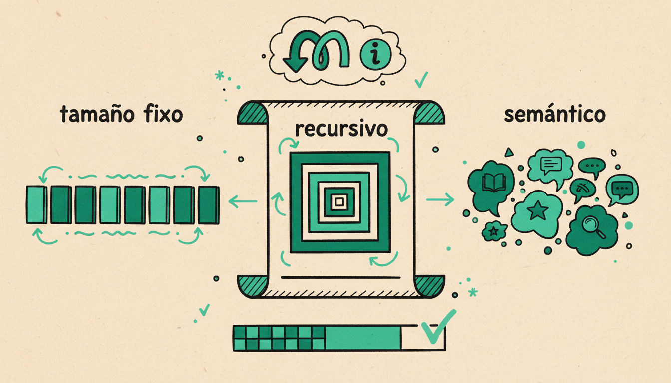 Estrategias de chunking: tamaño fijo, recursivo y semántico