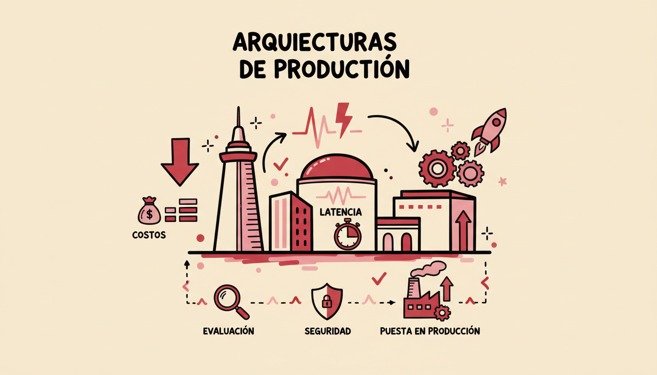 Arquitecturas de producción: costos, latencia y escalabilidad