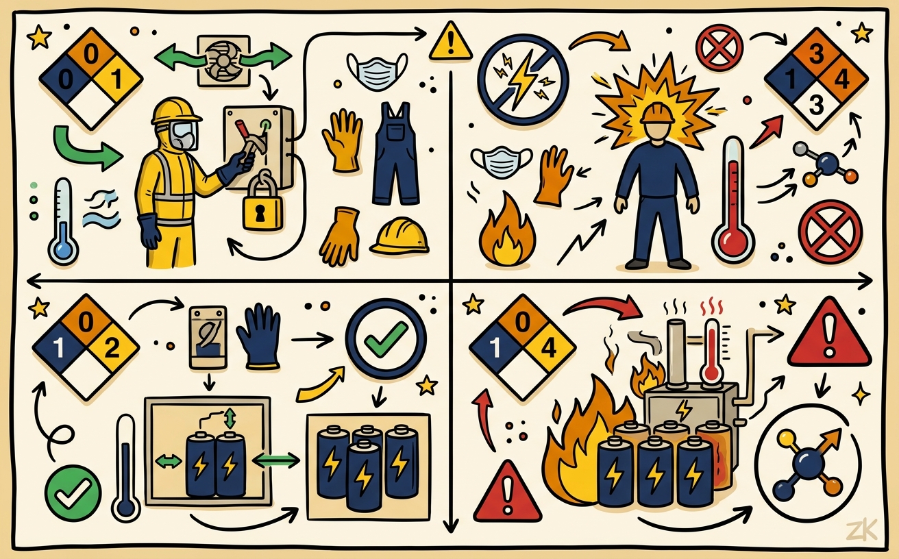 Resumen de la Lección: Mapa de Normativa: NFPA 855, 70E, 68/69, OSHA 1910, NEC 706