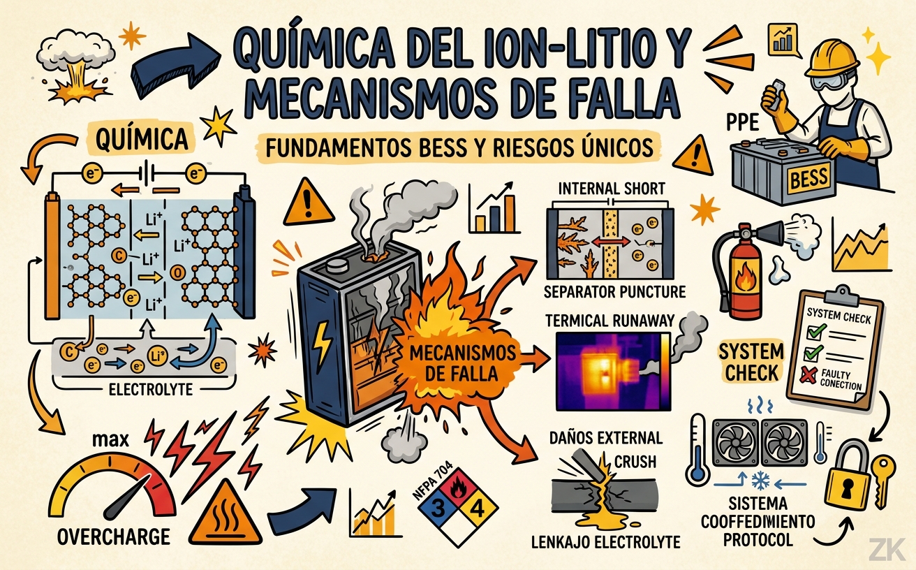 Química del Ion-Litio y Mecanismos de Falla