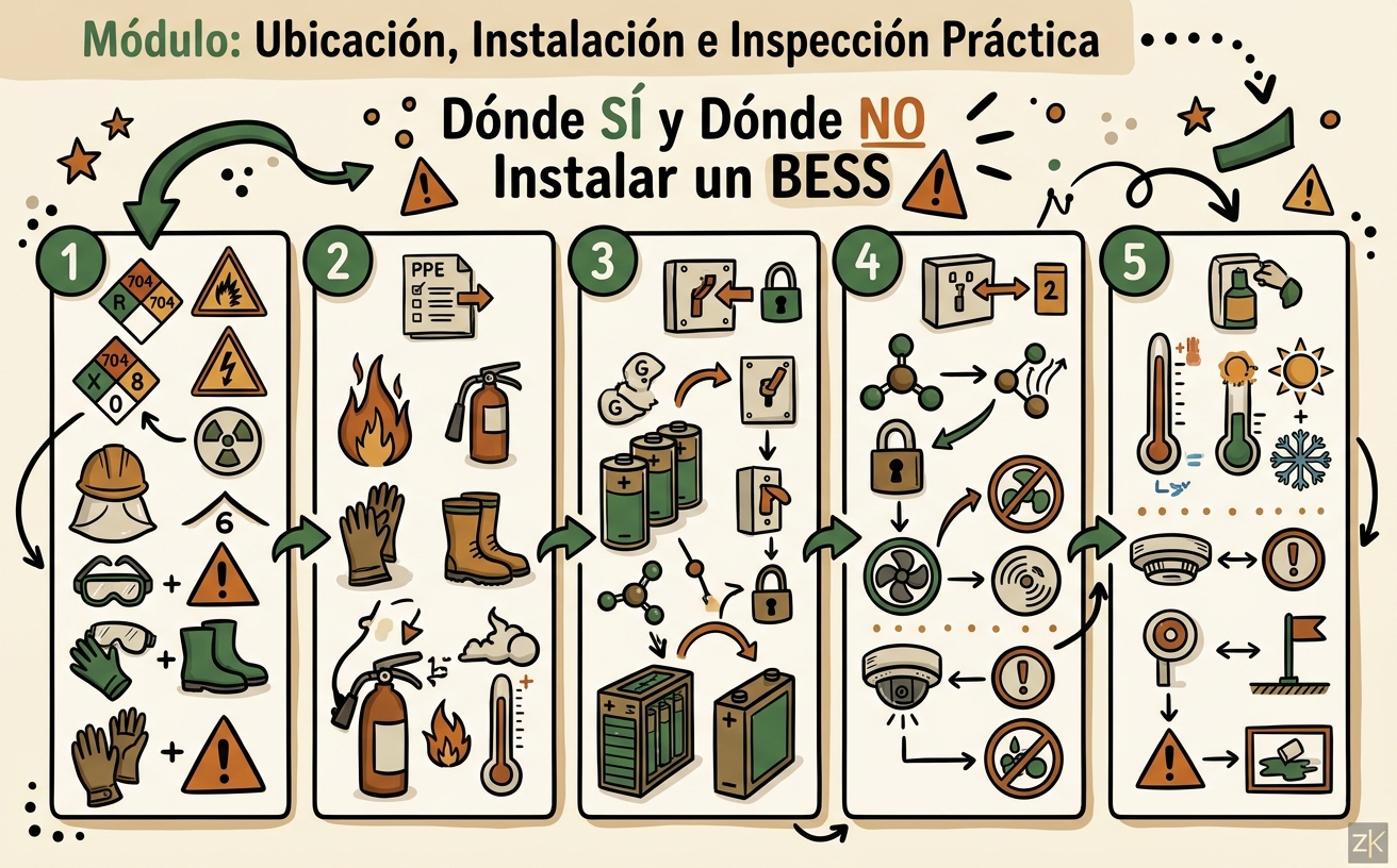 Resumen de la Lección: Dónde SÍ y Dónde NO Instalar un BESS