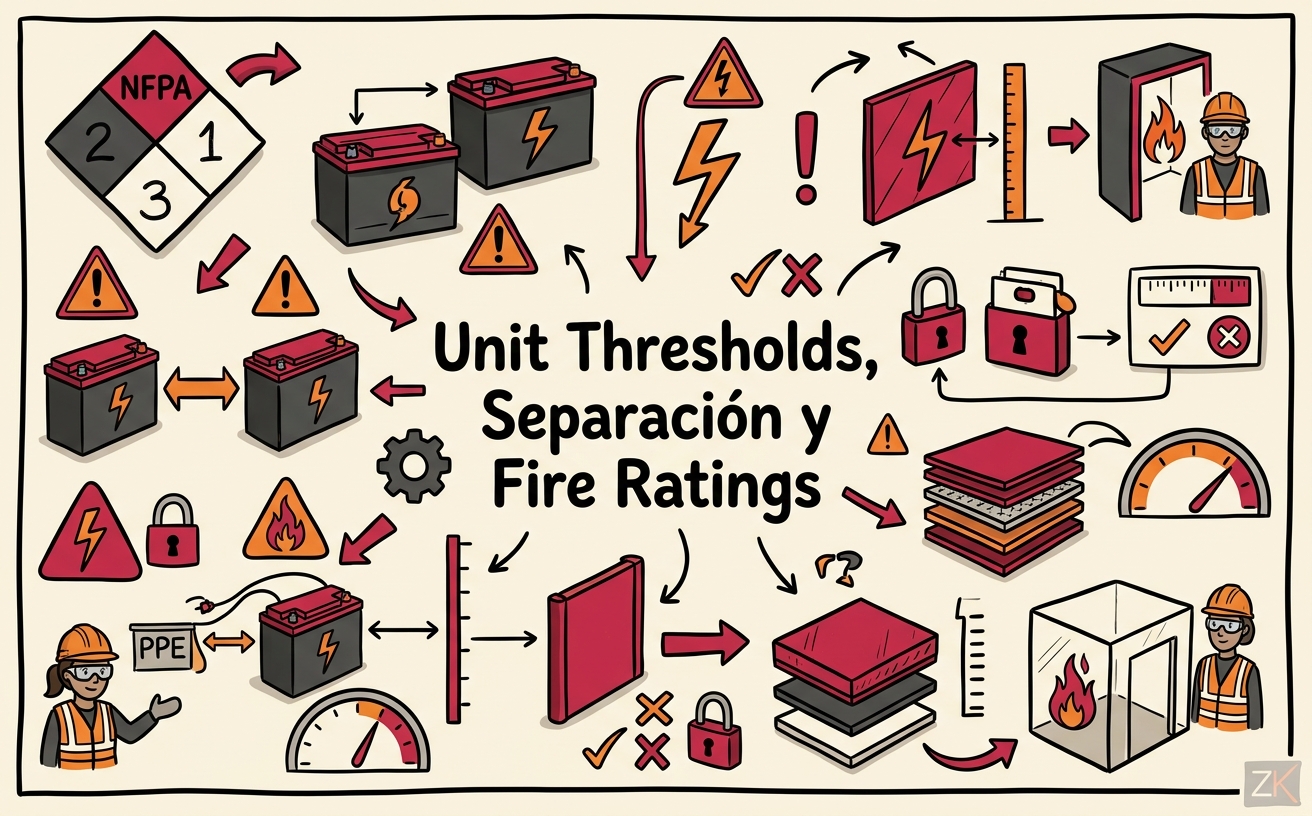 Unit Thresholds, Separación y Fire Ratings