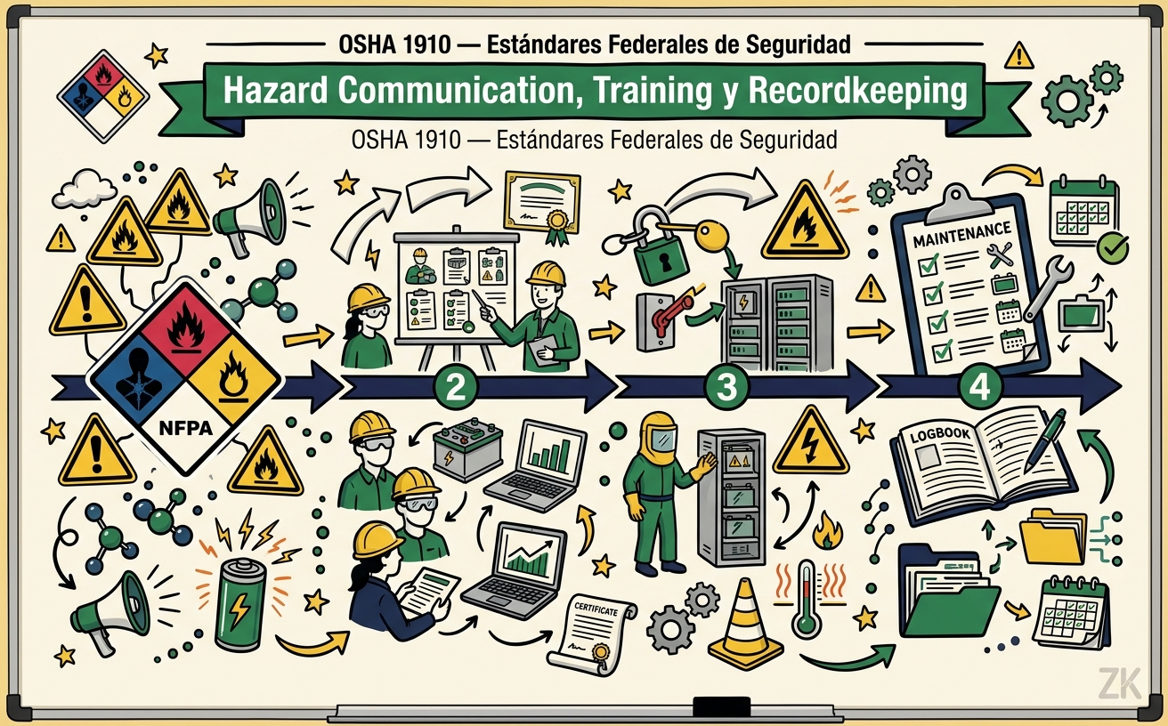 Resumen de la Lección: Hazard Communication, Training y Recordkeeping