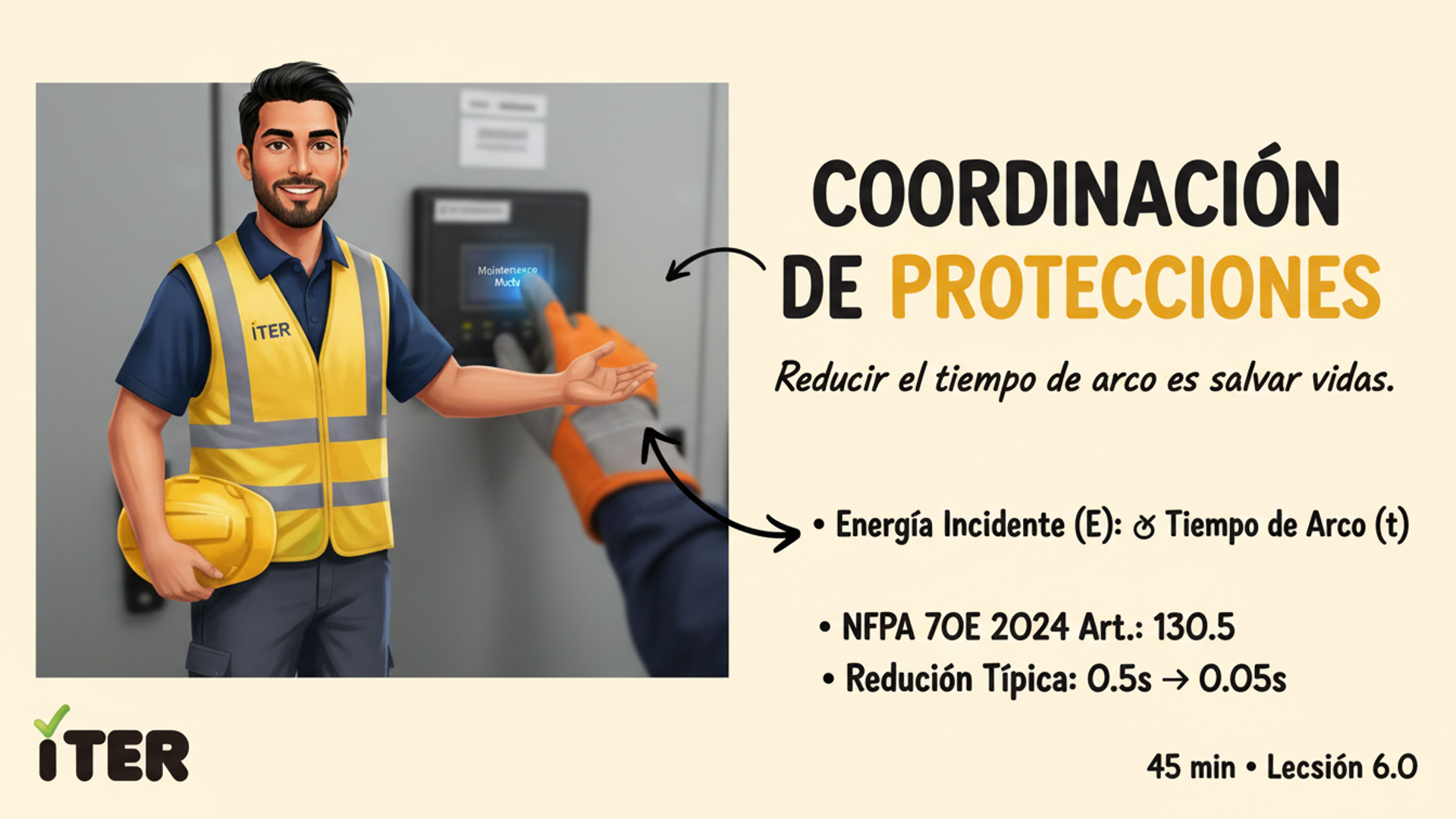 Coordinación de protecciones: reducir el tiempo de arco