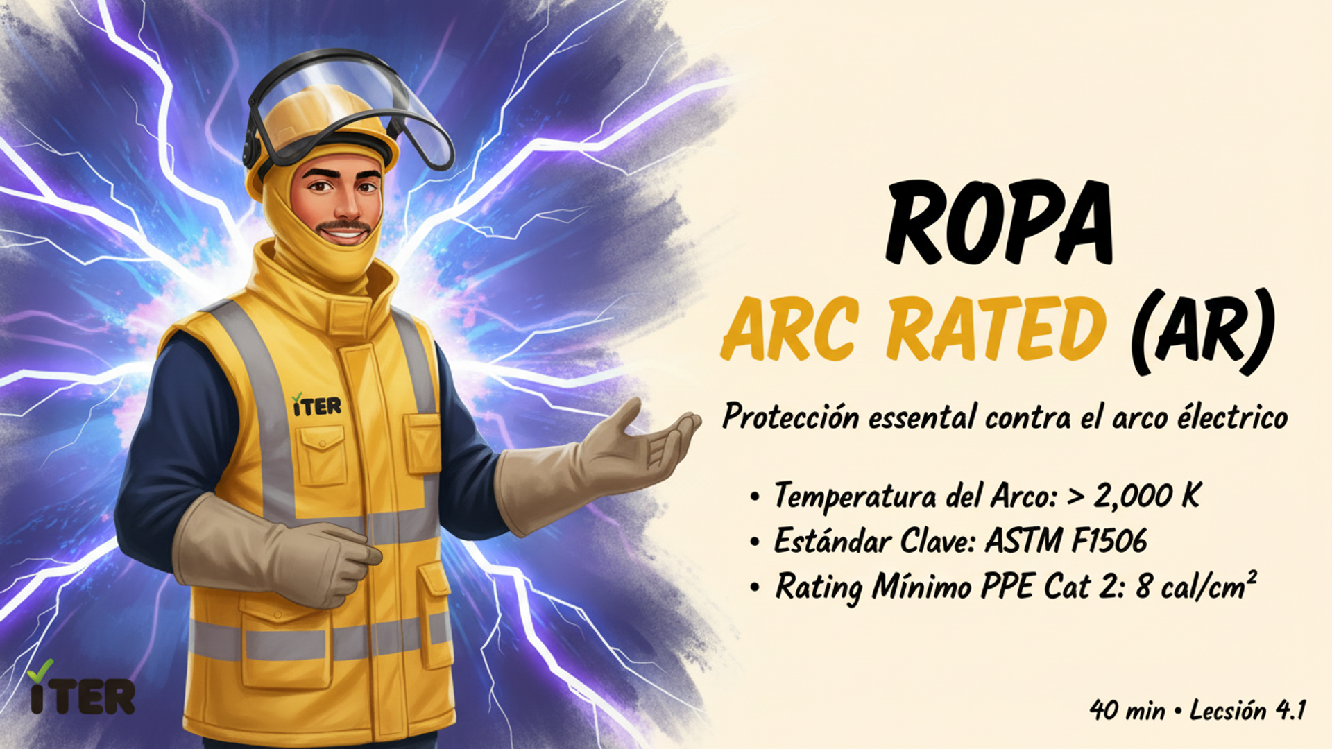 Ropa Arc Rated (AR): materiales, ASTM F1506 y certificación