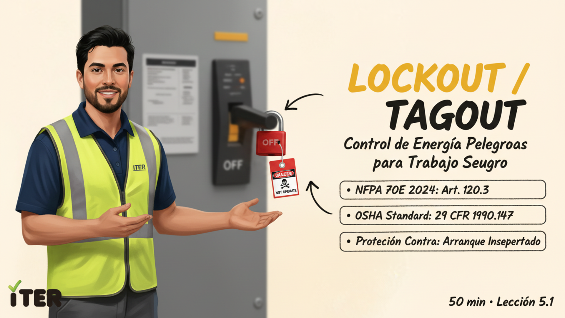LOTO (Lockout/Tagout) paso a paso + plantilla de procedimiento