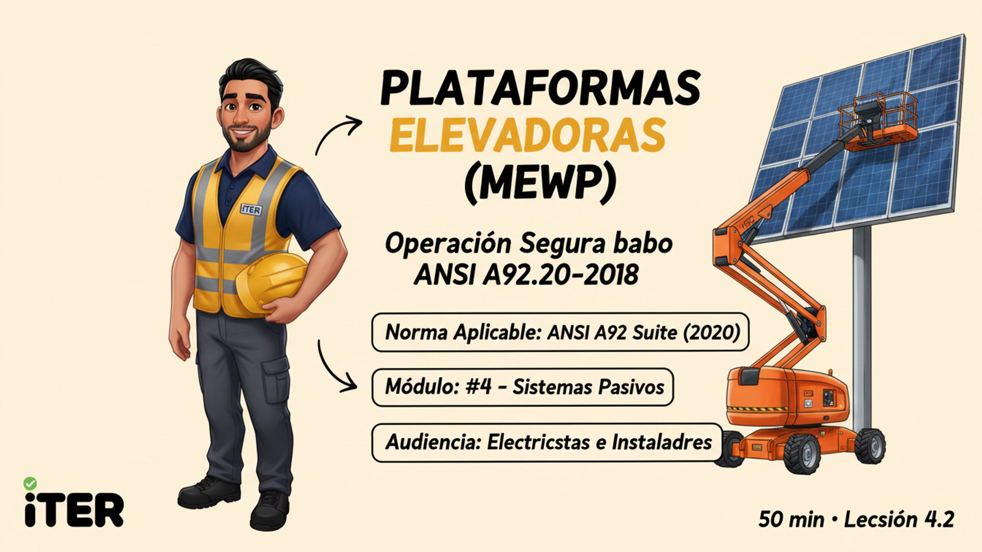 Plataformas elevadoras (MEWP) — ANSI A92.20-2018