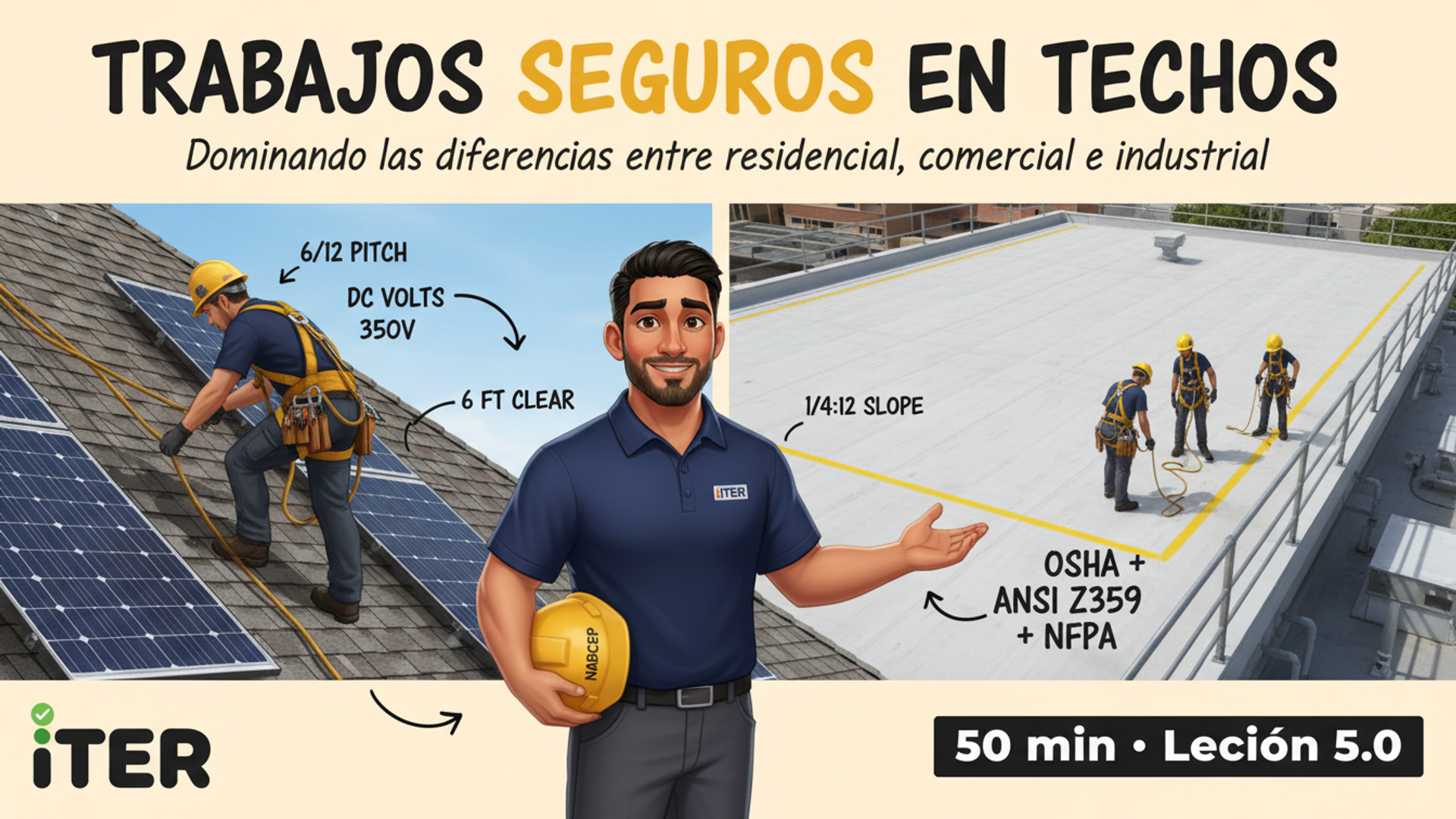 Trabajos en techos: residencial vs comercial vs industrial