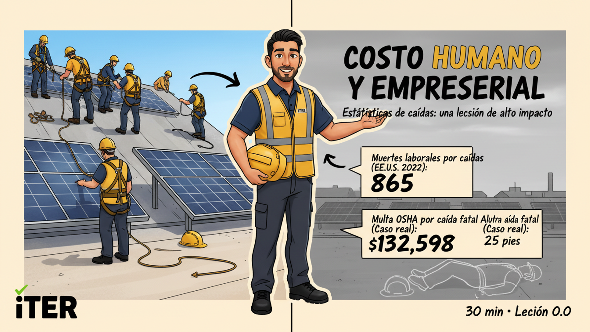 Estadísticas de caídas: el costo humano y empresarial