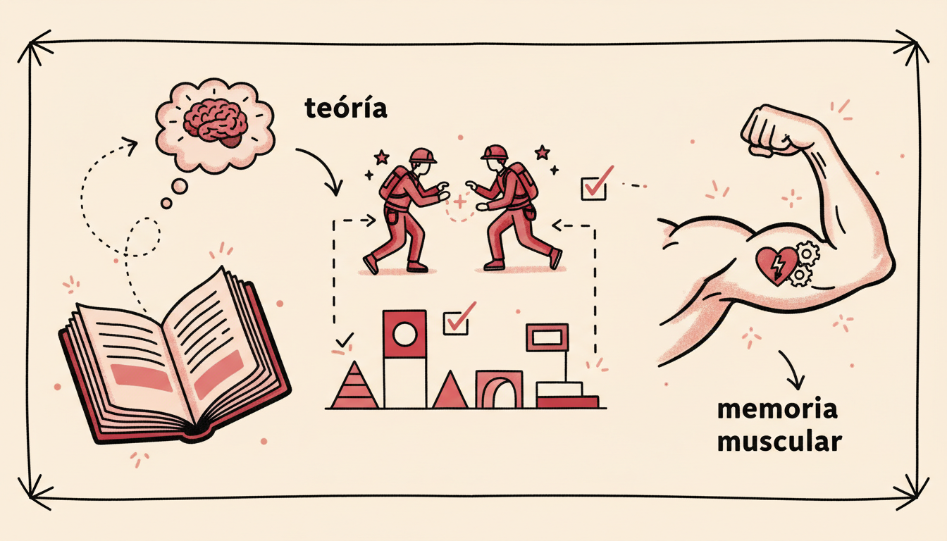 Simulacros de rescate: de la teoría a la memoria muscular